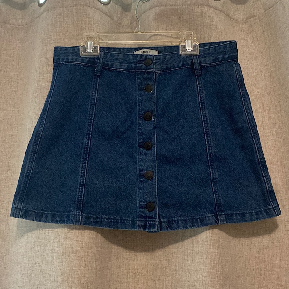 Forever 21, skirt with front buttons